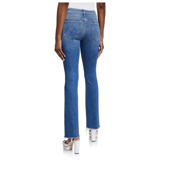 Mother the weekender raw hem jeans in gold rush size 25 - Picture 2 of 12